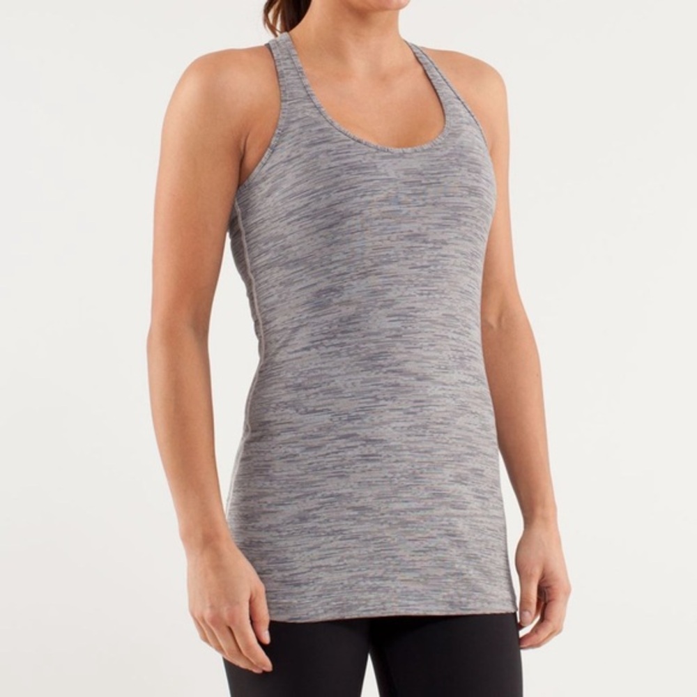Women’s 4 Lululemon Cool Racerback Wee Are From Space Coal Fossil 2012